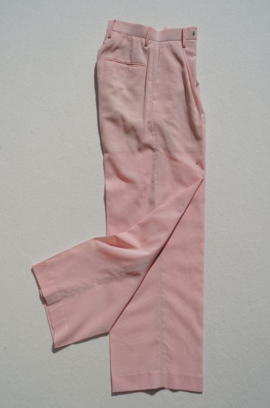 50% AURALEE HARD TWIST FINX ORGANDY PANTS col.LIGHT PINK CHAMBRAY