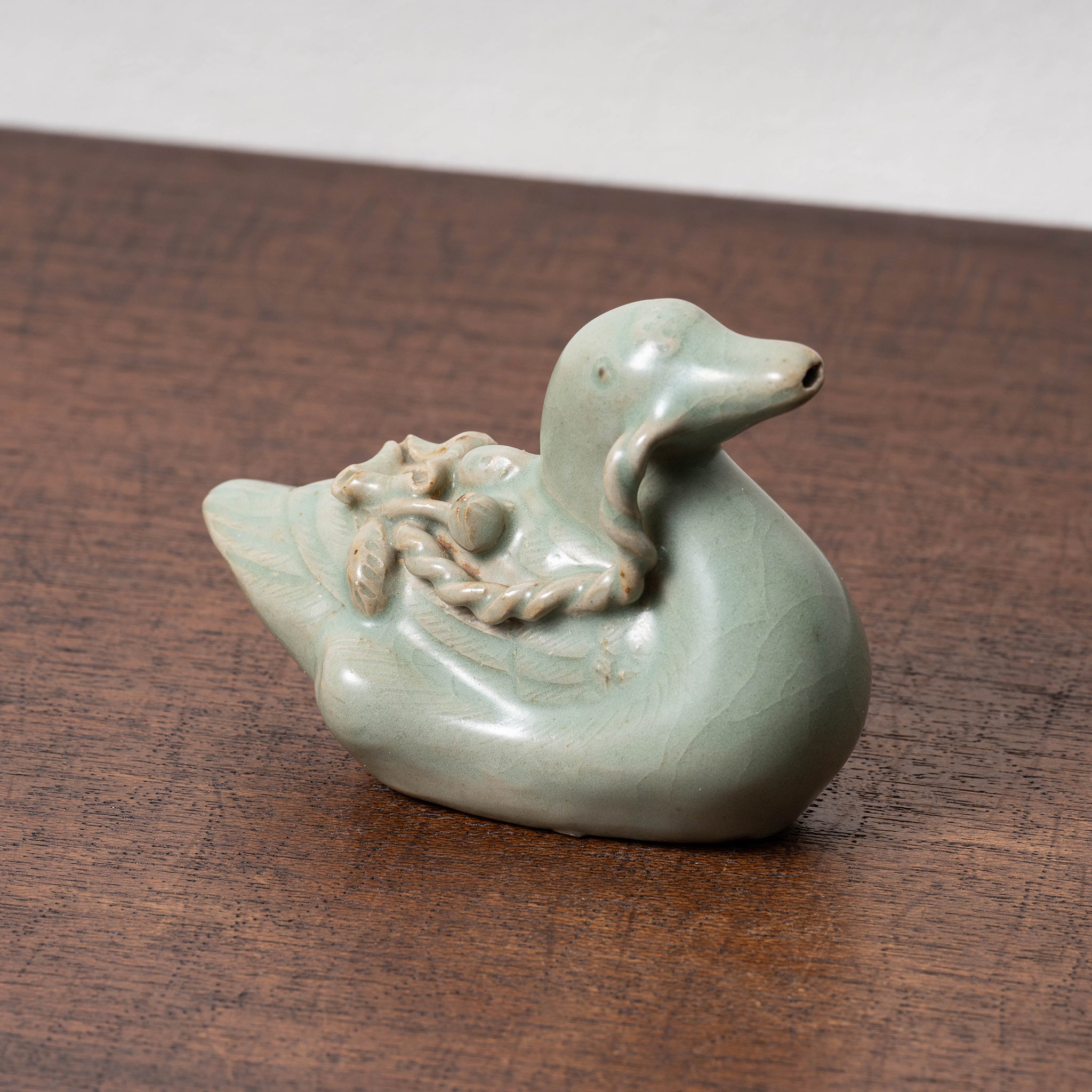 李朝 水滴 青磁 青磁桜花型梅花紋水滴 李朝 青磁桜花型梅花紋水滴 李朝