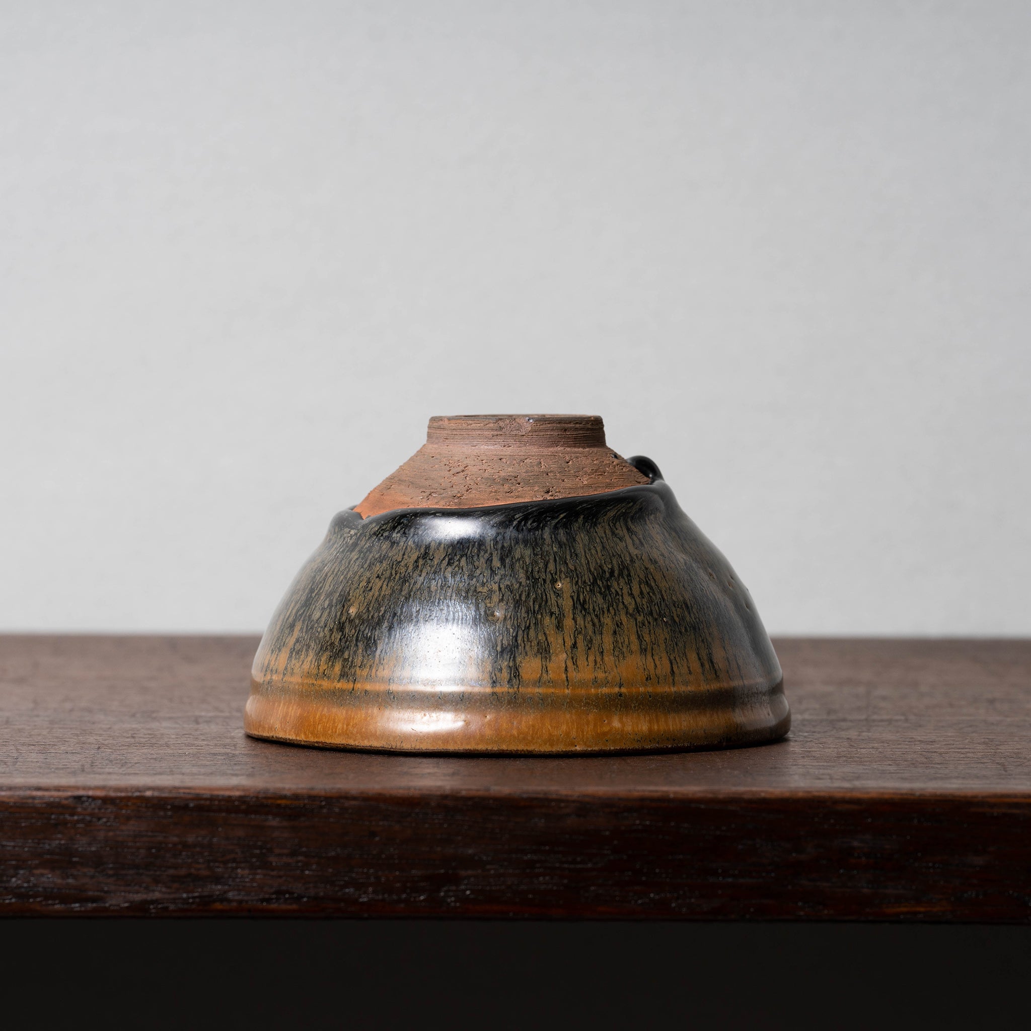 宋建窯 禾目天目茶碗 天目兎豪茶碗 南宋 建窯禾目天目茶碗（兎毫盞