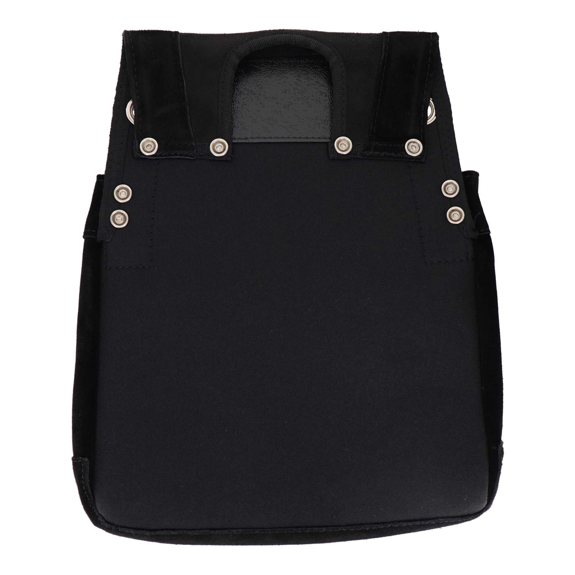 DSL-07BK 作業ベルト・収納袋 釘袋 スエード本革釘袋 2段 ブラック