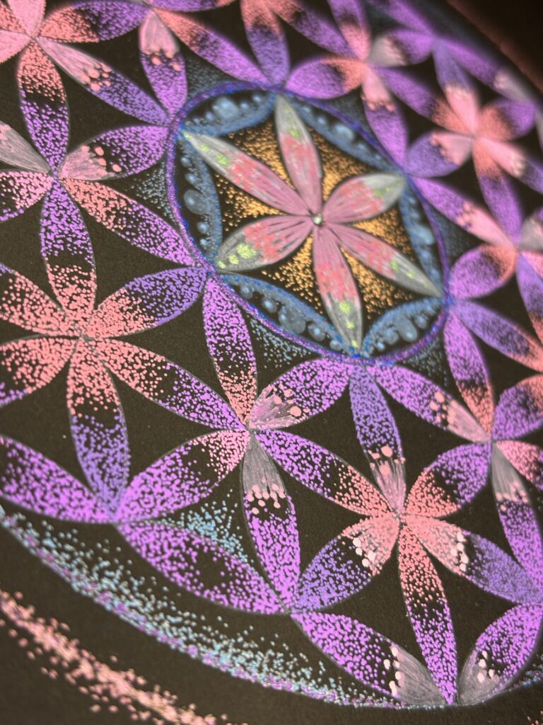 点描曼荼羅アート＊フラワーオブライフ | sachiko Art gallery