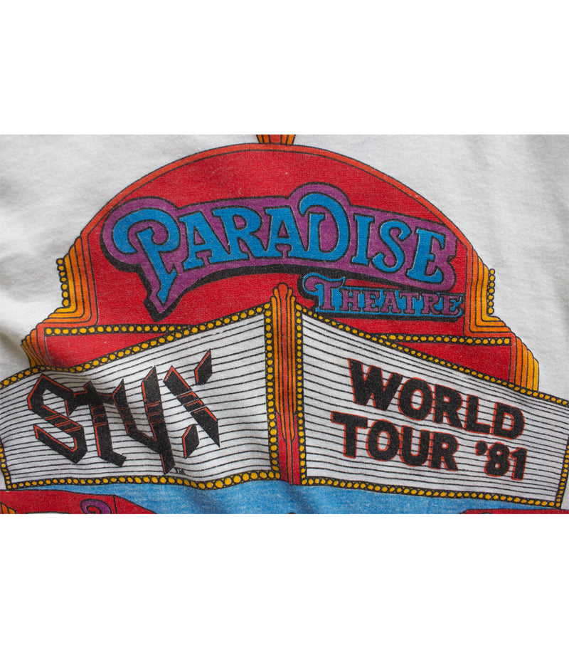 1981 Vintage Styx - Paradise Theater Baseball T-Shirt – Saints
