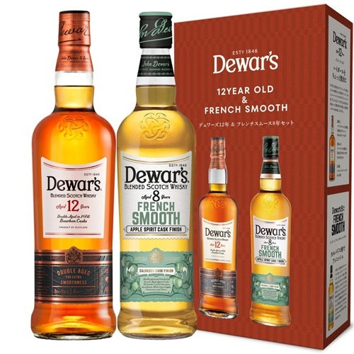 ギフトセット】 デュワーズ 12年 40% & フレンチスムース 8年 40
