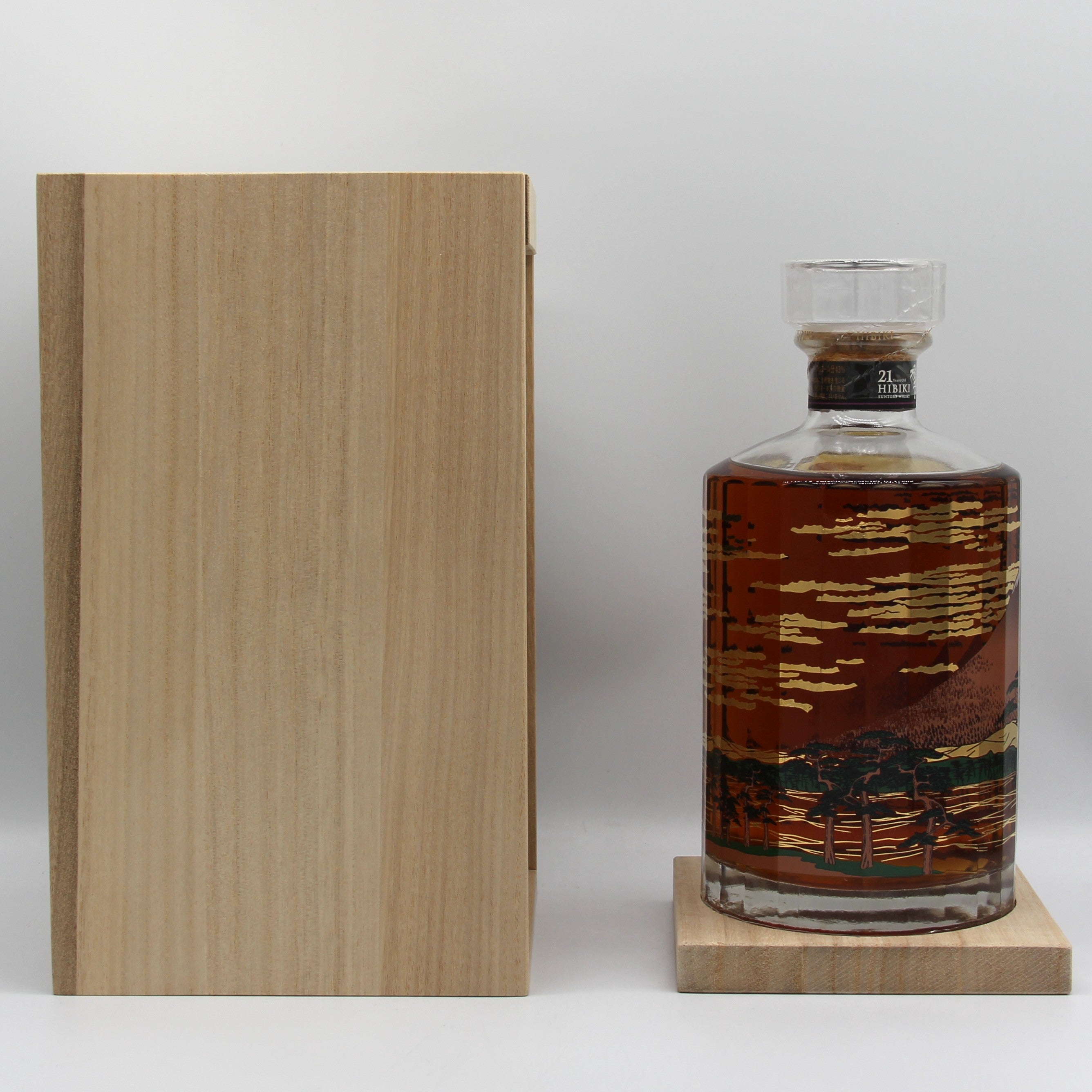 サントリー ウイスキー 響21年 意匠ボトル 富士風雲図 2015 43% 700ml