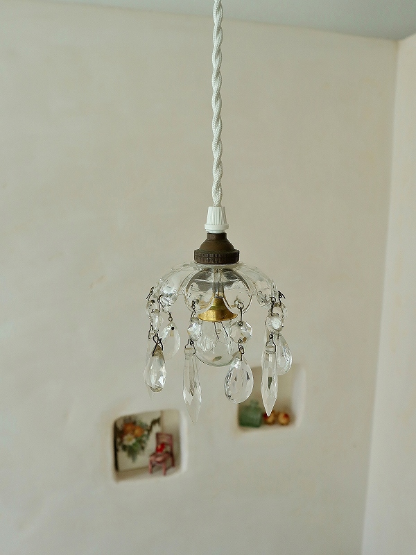 専用）ミニシャンデリア（植物）1920年 フランス イギリスランプ