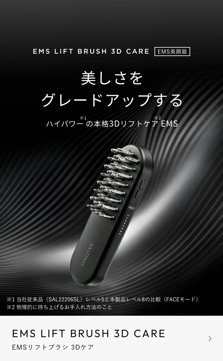 SALONIA 美顔器 シルバー USBケーブル付き 【公式通販】