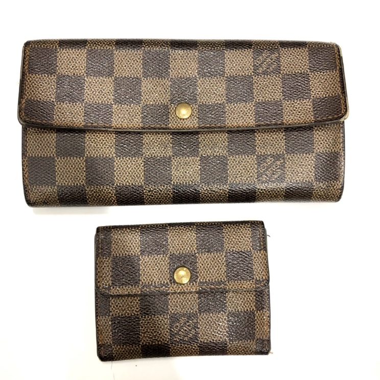 VUITTON 長財布 三つ折り ダミエ ルイヴィトン ダミエ ポルトフォイユ