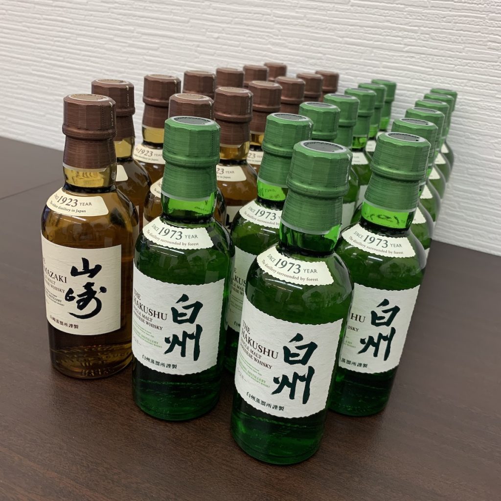 山崎・白州ウイスキーセット 1973年・1923年 ミニボトル 4本
