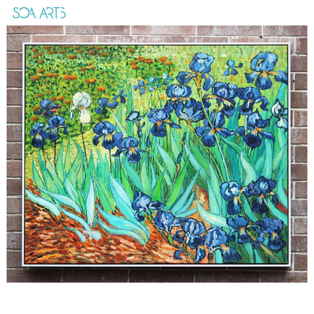 ゴッホ展 キャンバス 青い花瓶の花 ゴッホ展 キャンバス 青い花瓶の花
