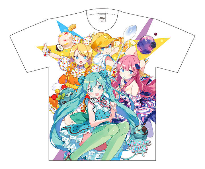 ボーカロイド初音ミク KAITO 缶バッジ ドンキ コラボ アイスパーティー