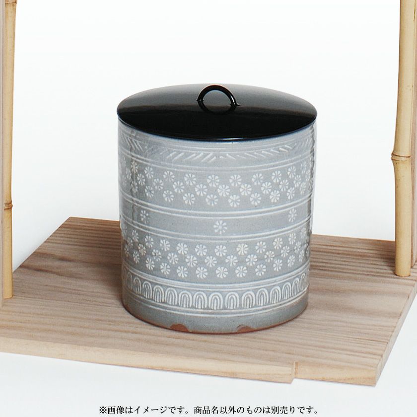 茶道具 高台寺窯 陶楽造 森里陶楽 礼賓手花三島 【茶器/茶道具 皆具