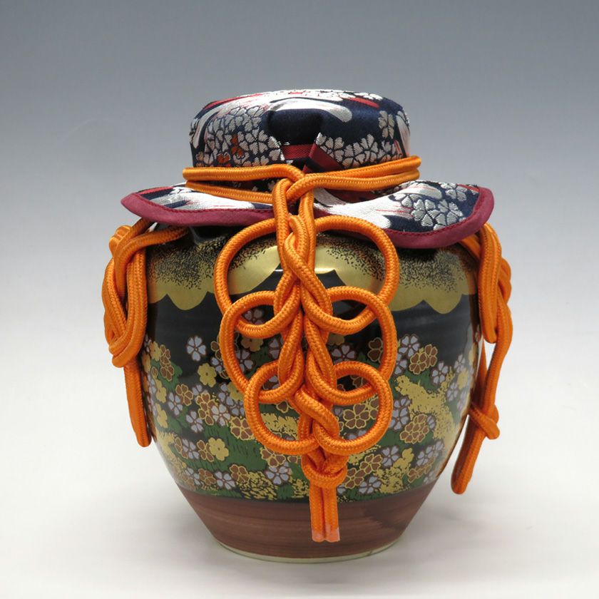 骨董品 茶道具 古常滑焼￼菓子鉢 時代箱 背景キズ S203HI 骨董品