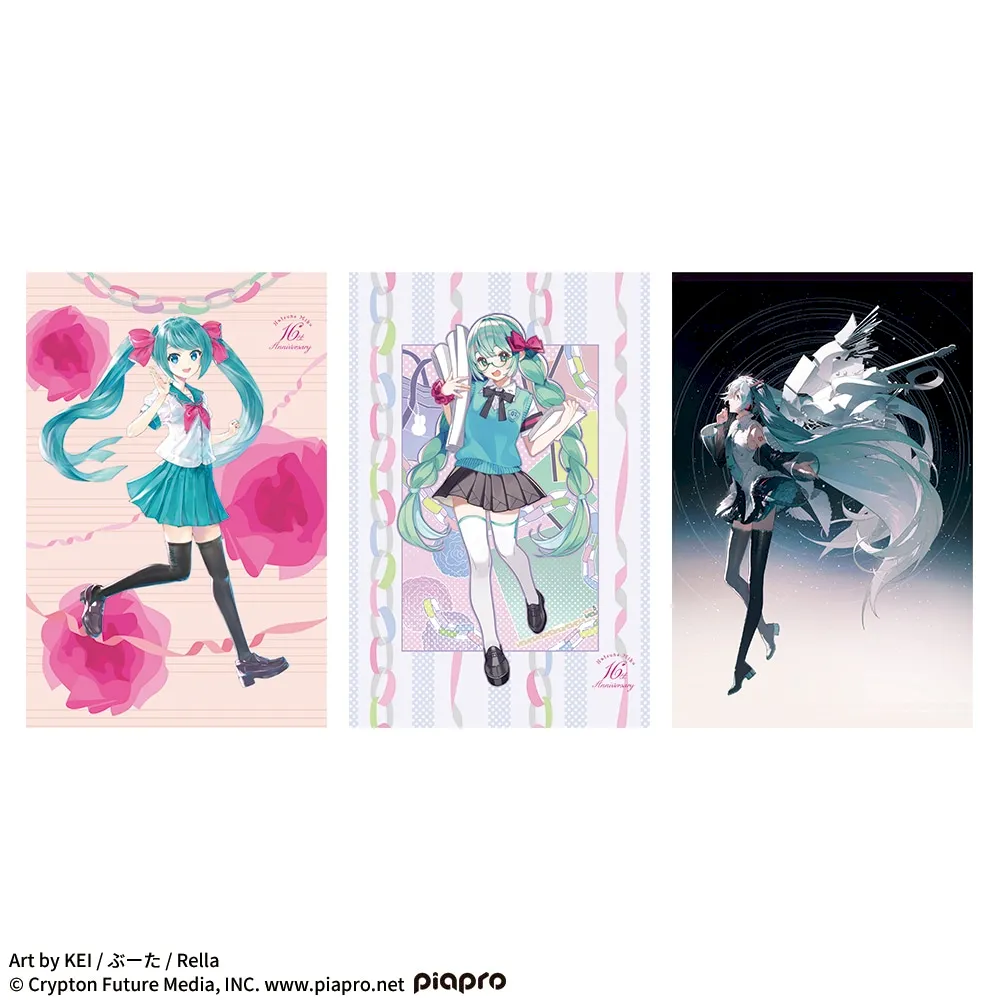 初音ミク 16周年記念 等身大タペストリー