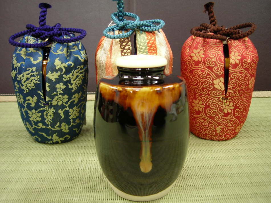 茶道具 京焼 桶谷定一作 肩衝茶入 仕覆付 共箱 V 7350 【公式通販】