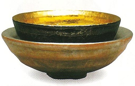 茶道具 嶋台茶碗 金銀一双 嶋台茶碗 金銀一双 茶道具 茶碗