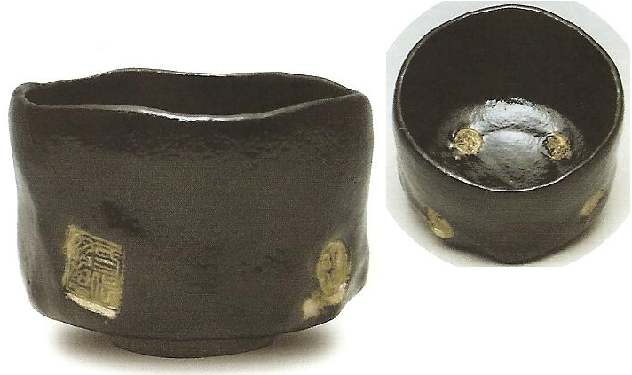 SMILE.TH 様黒樂数印外富士茶碗