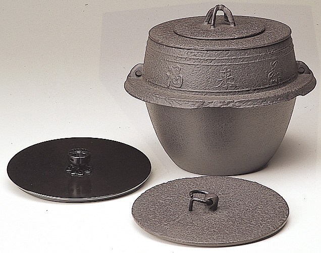 通販販売【茶道具】 茶飯釜 *菊地政光* 釣釜*炉用*[kmh90807]茶道道具