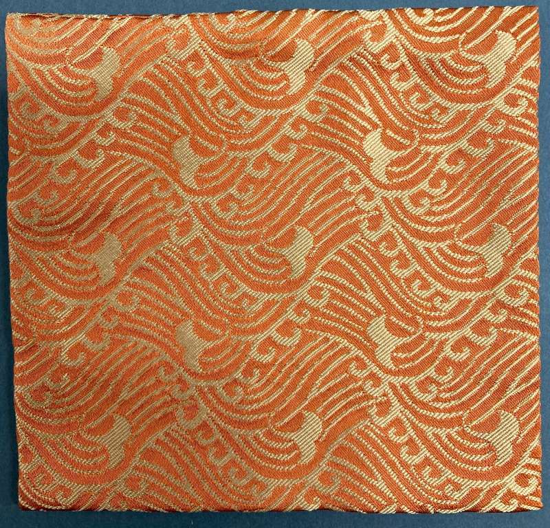 現品限り】【茶道具】 和巾仕覆 古帛紗揃 鵬雲斎好 波上銀杏紋 *正絹*