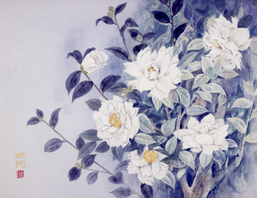 絵画 日本画 静物画 川島睦郎 壜 日展会員・審査員 共シール 肉筆