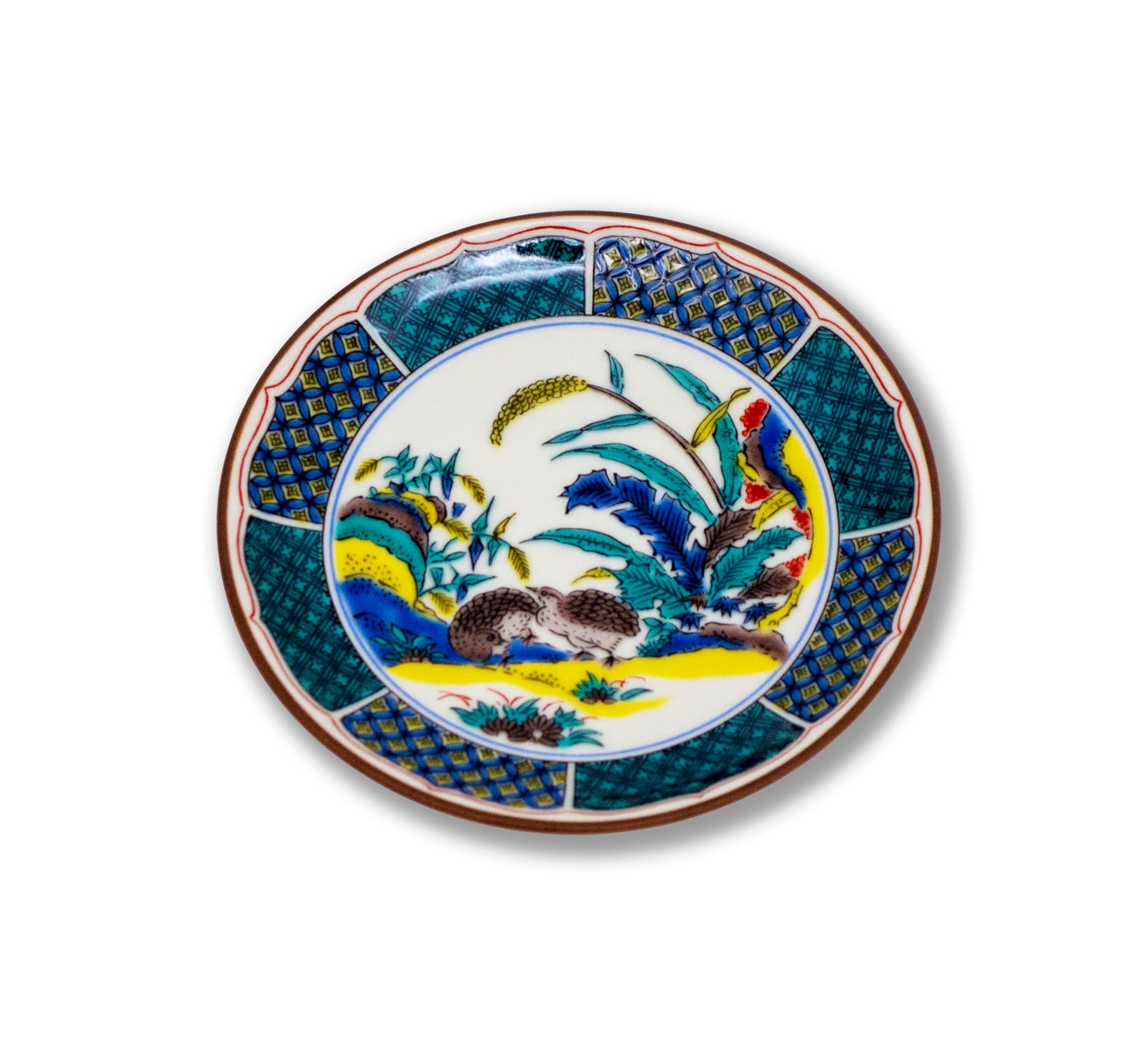 古九谷」笹丸文小皿 完品 古九谷」笹丸文小皿 完品 古九谷」笹丸文小皿