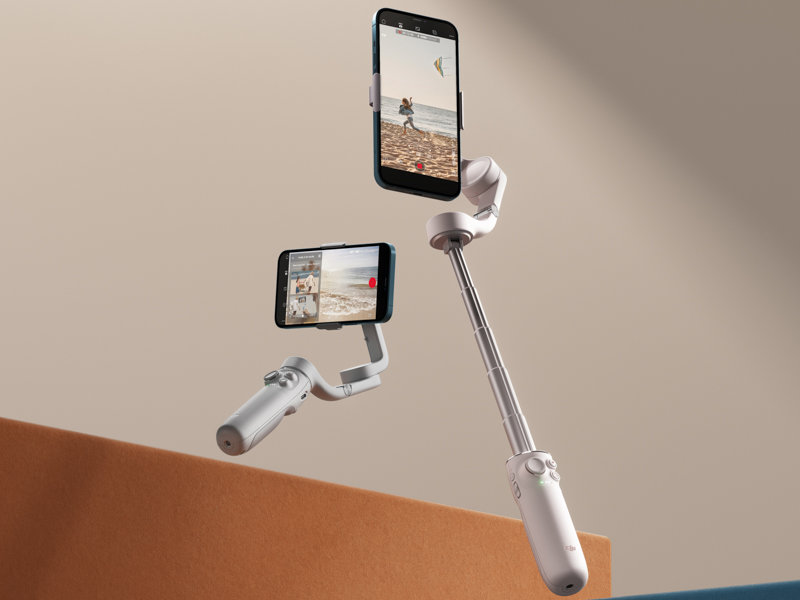 DJI OM5 ケース付き スマホスタビライザー サンセットホワイト 【公式