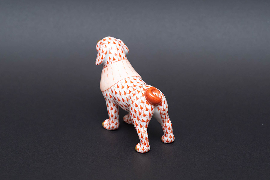 ヘレンド 干支フィギュリン（2018年）「戌（イヌ）」（レッド）を