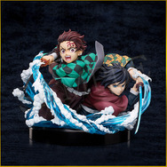 鬼滅の刃」竈門炭治郎＆冨岡義勇のキービジュアルを立体化！劇場版公開