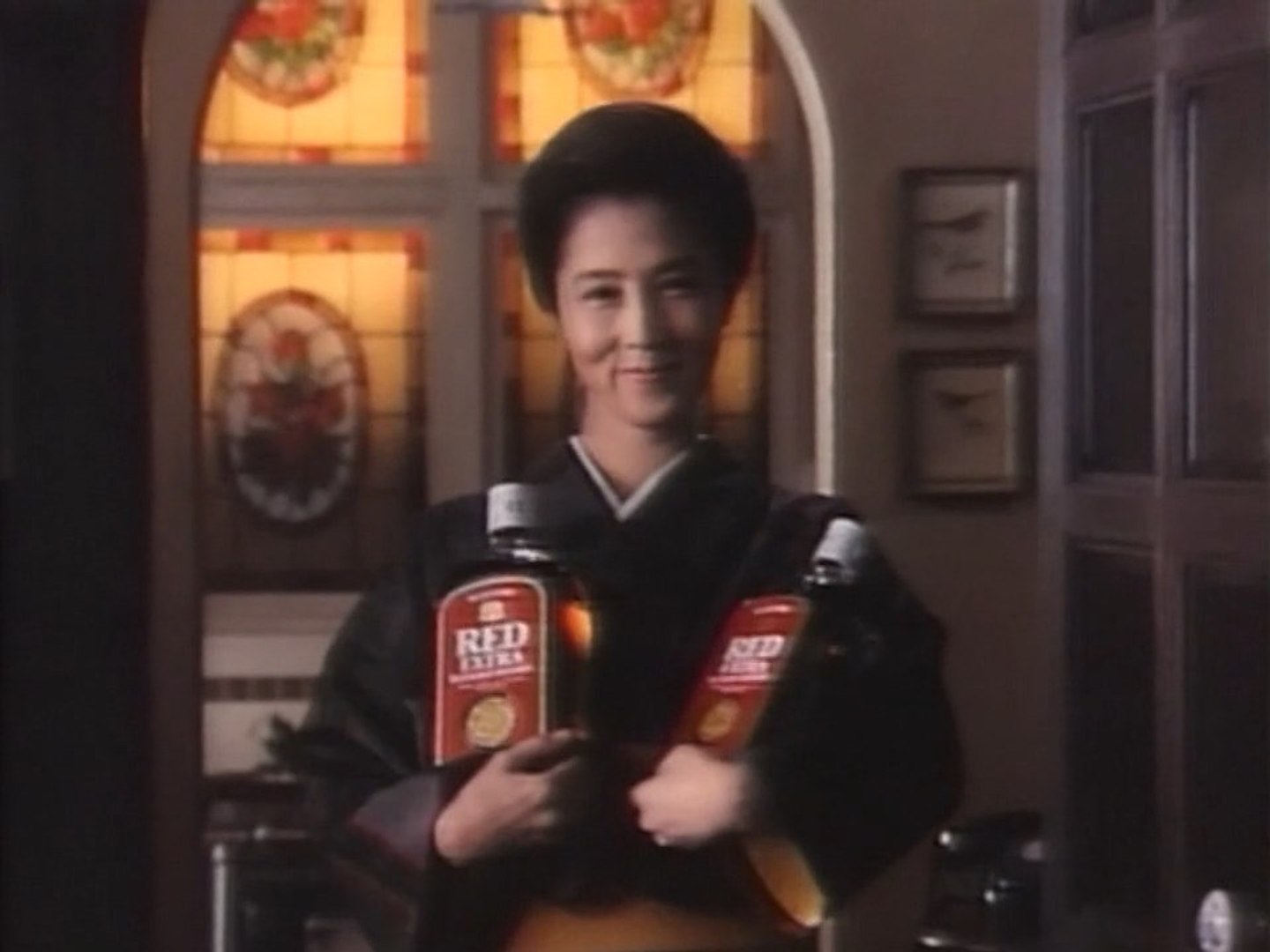 昭和レトロ サントリーレッドエクストラ 大原麗子さんポスター 当時物