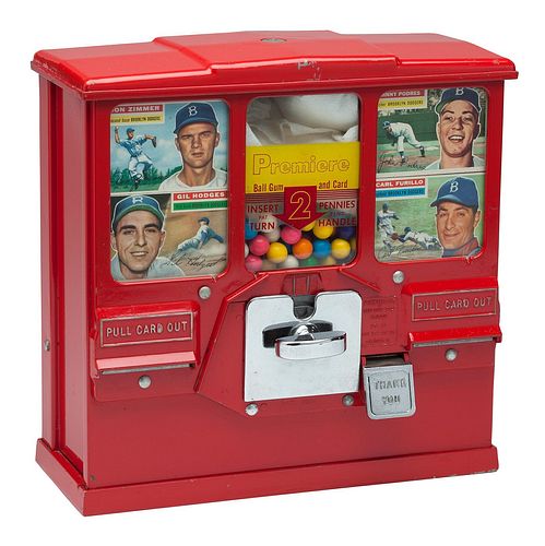 1950'S OAK MFG. CO. ORIGINAL PREMIER 2 CENT BASEBALL CARD AND