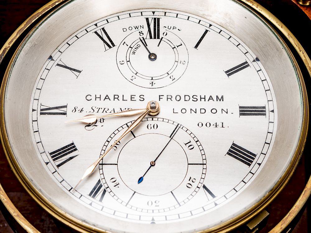 1900年頃 Chas Frodsham 住所入り 船舶時計 動作品 状態良好 1900年頃