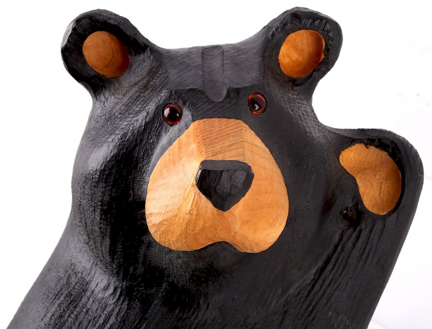 Big Sky Carvers Solid Wood J. Fleming Corner Bears sold at auction