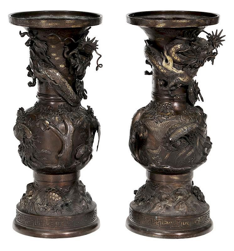 燭台，古銅製，古美術品，旧家藏出し，兩個重3300克 【公式通販】