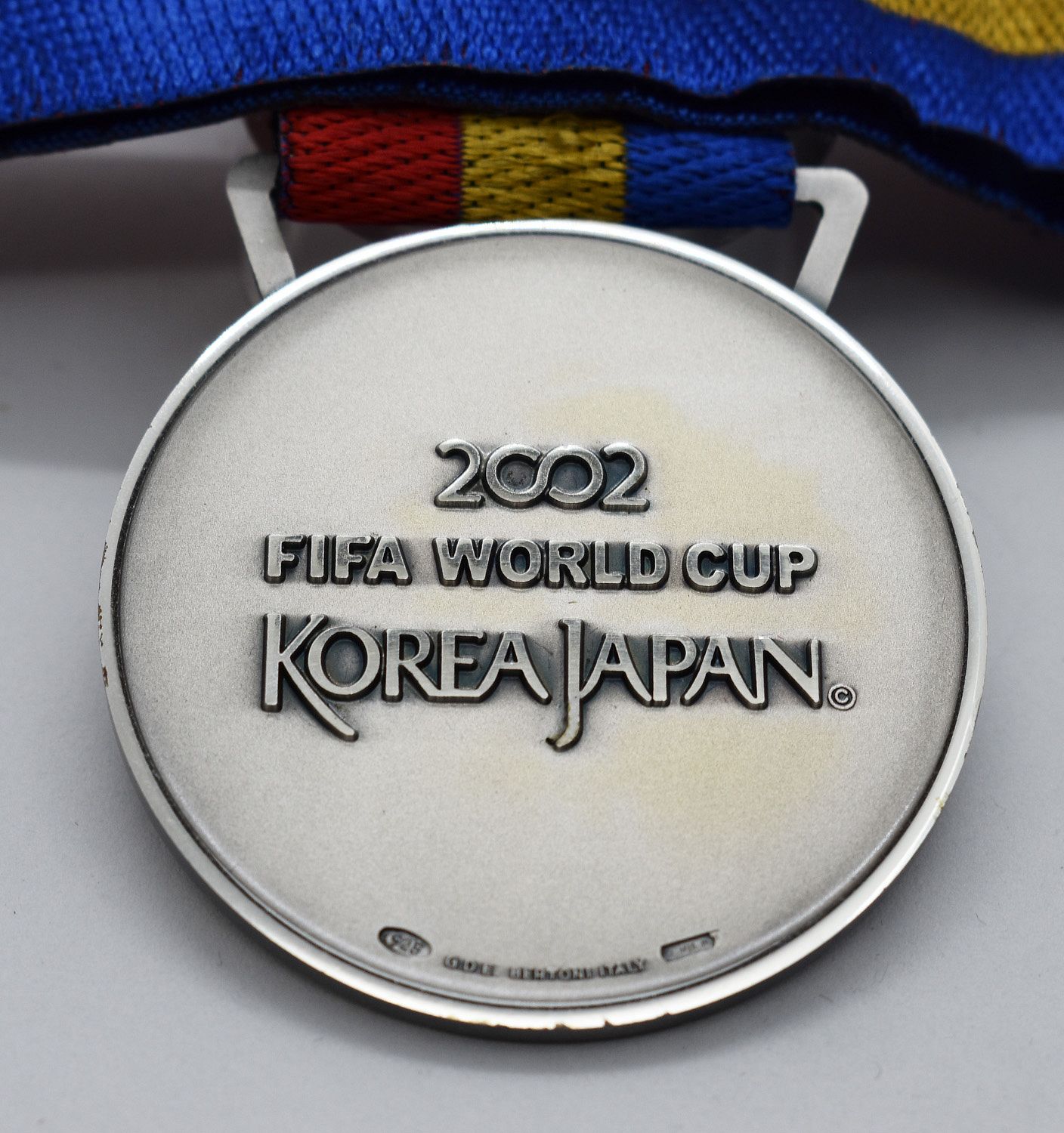 2002 FIFA WORLD CUP RUNNERS UP SILVER MEDAL AWARDED TO GERMANY