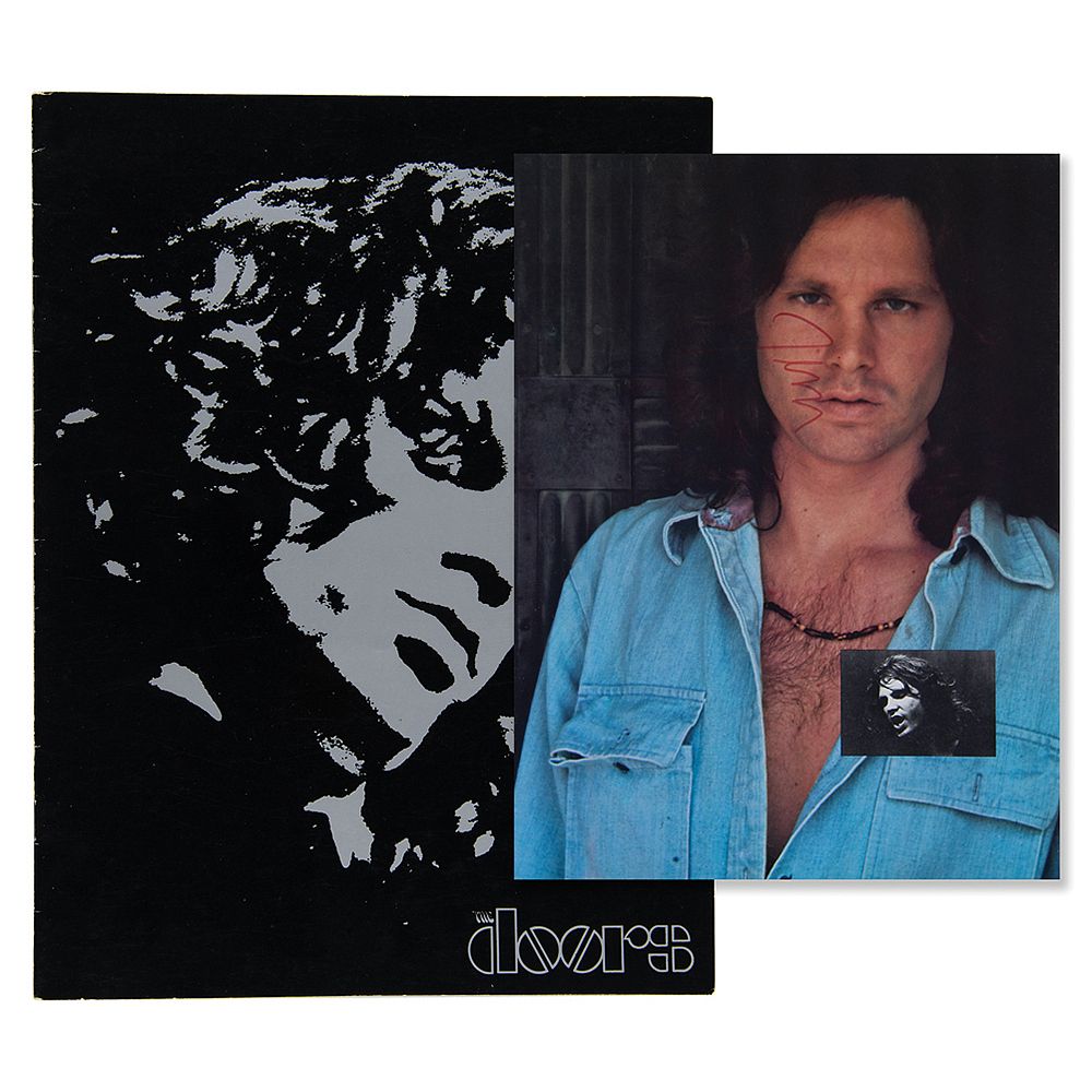 Jim Morrison Signed 1968 Doors Concert Program - Obtained In