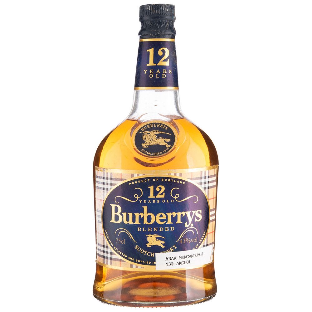 Burberrys. 12 aÃ±os. Blended. Scotch whisky. sold at auction on
