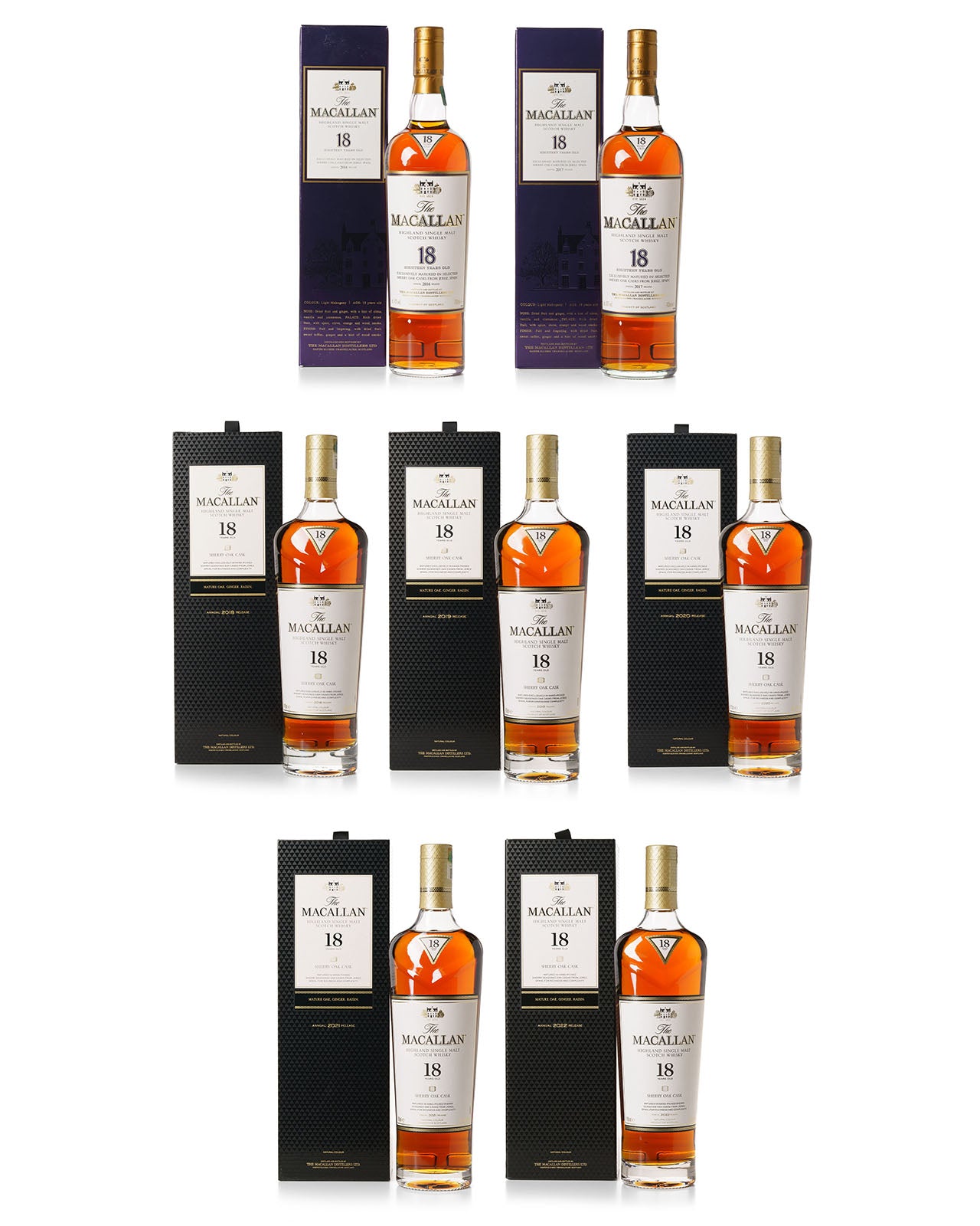 Macallan 2016-2022 18 Year Old Vertical In Original Boxes – Mark