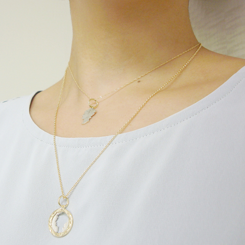 ハワイアンジュエリー/K14YG/マーキュリーダイムカットアウト