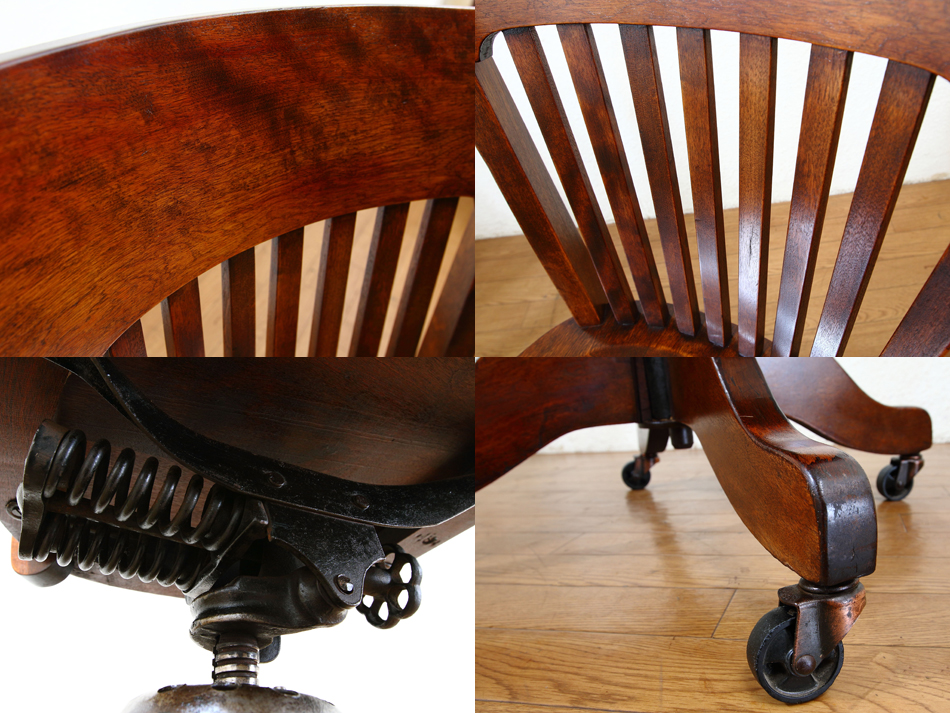 スーパークオリティソリッドヘビーマホガニー スウィベルドクター