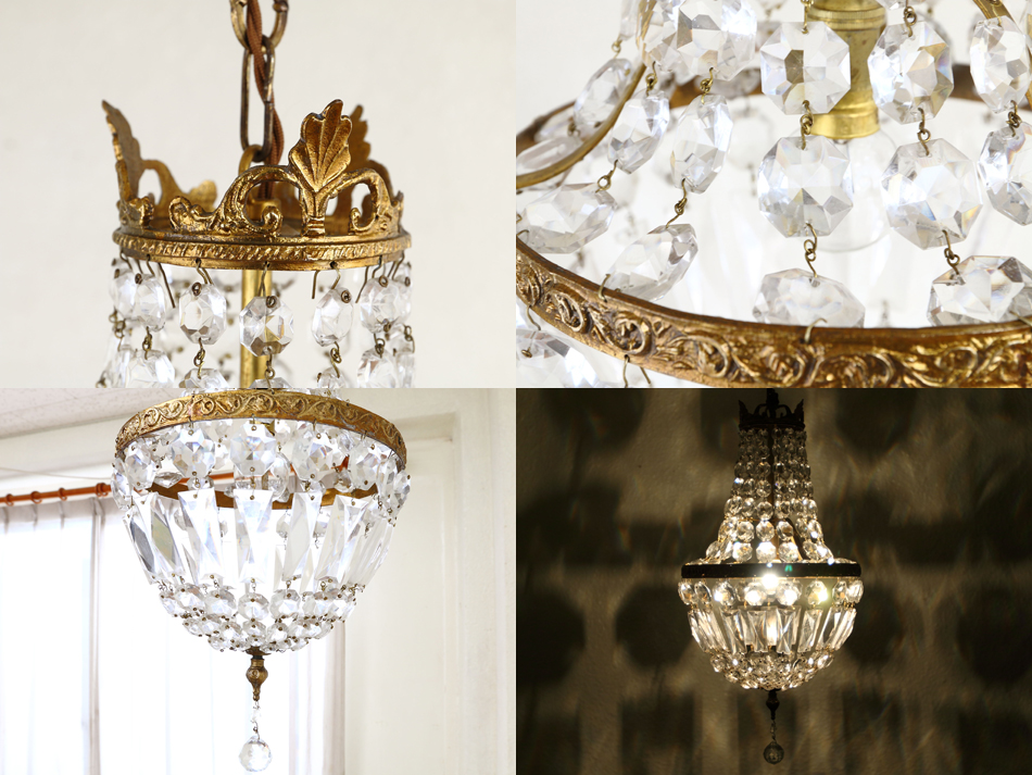 フレンチエンパイヤスタイル クリスタルシャンデリア(1灯