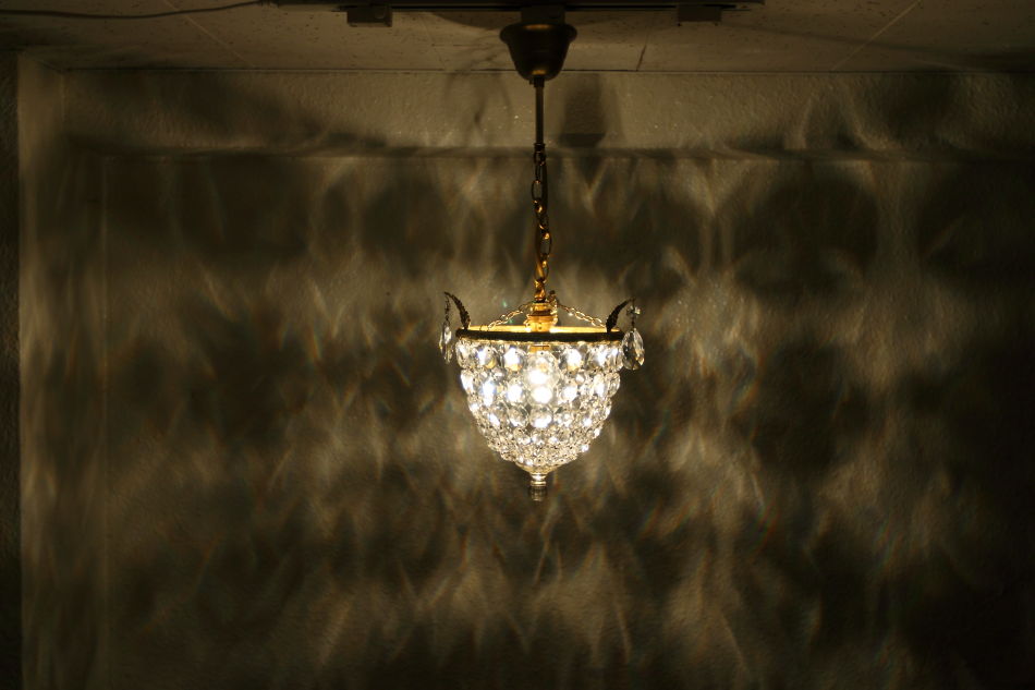 フレンチスタイル ミニシャンデリア(1灯)｜アンティーク家具・照明の