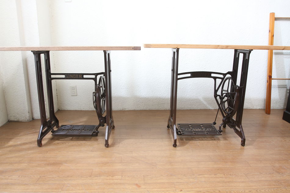 ソリッドオークトップ ブラザーBrother ミシンテーブル｜アンティーク