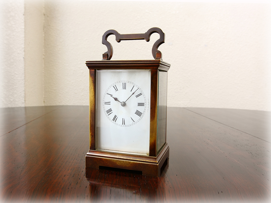 アンティークブラス クオリティキャリッジクロック｜アンティーク家具