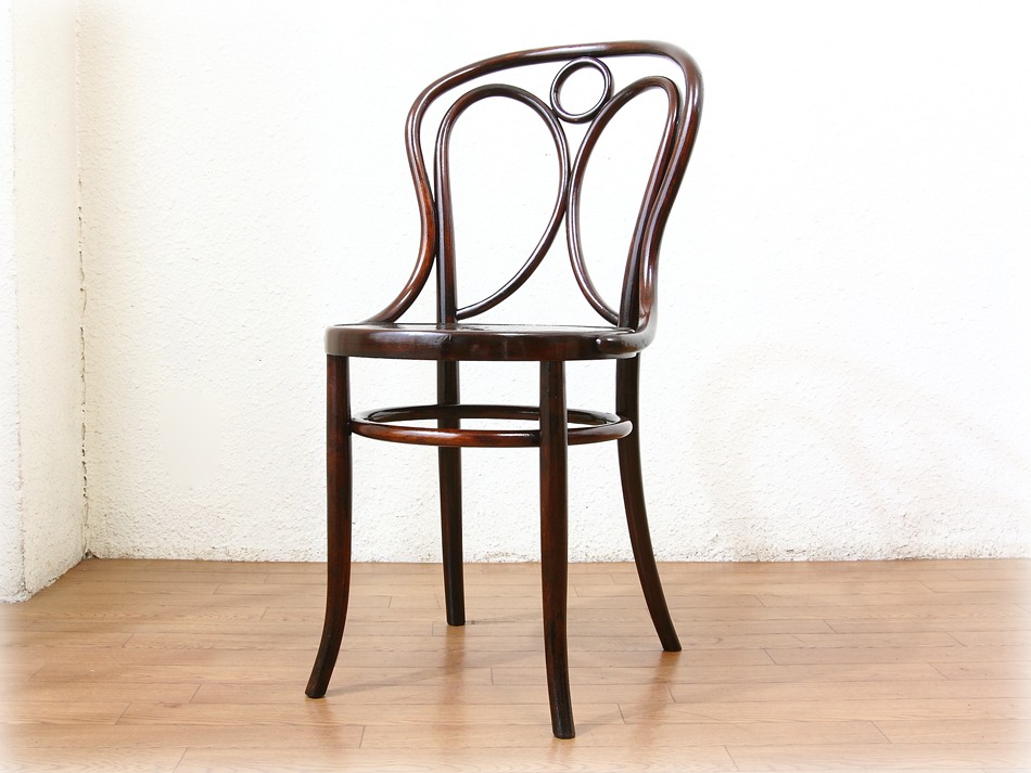 アンティーク家具 椅子 木製 フィッシェル チェコ カフェチェア ベント