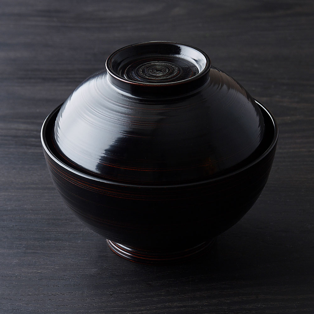 村瀬治兵衛さんの根来椀 黒: キッチン雑貨 | スイーツ・グルメ・ギフト