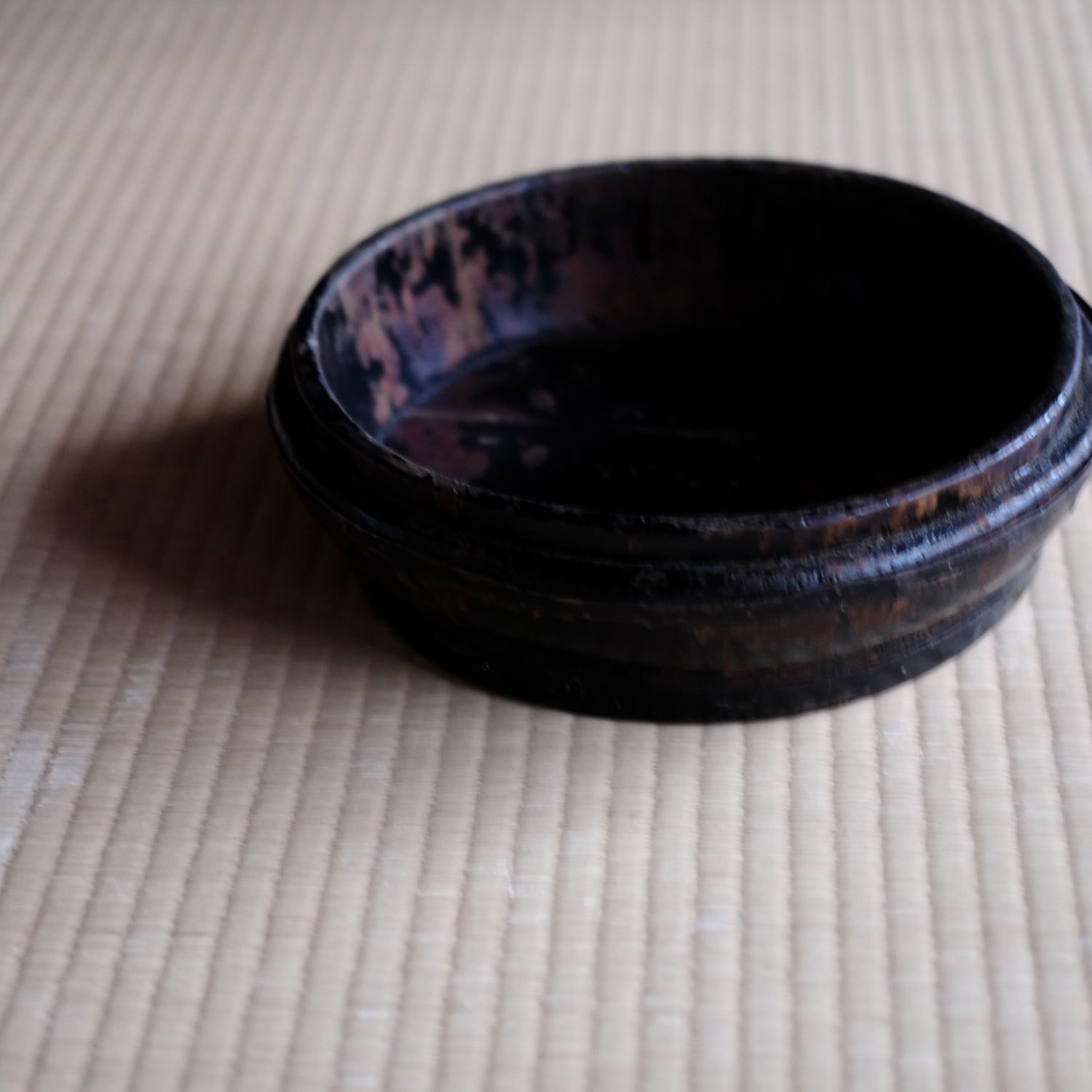 時代 黒漆 丸盆 桶 – 逢季荘