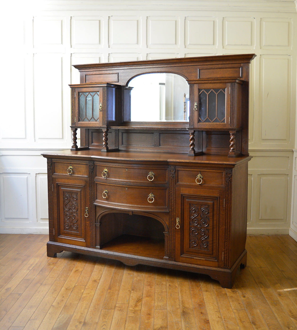 アンティークミラーバックサイドボード – 英国アンティーク家具専門店