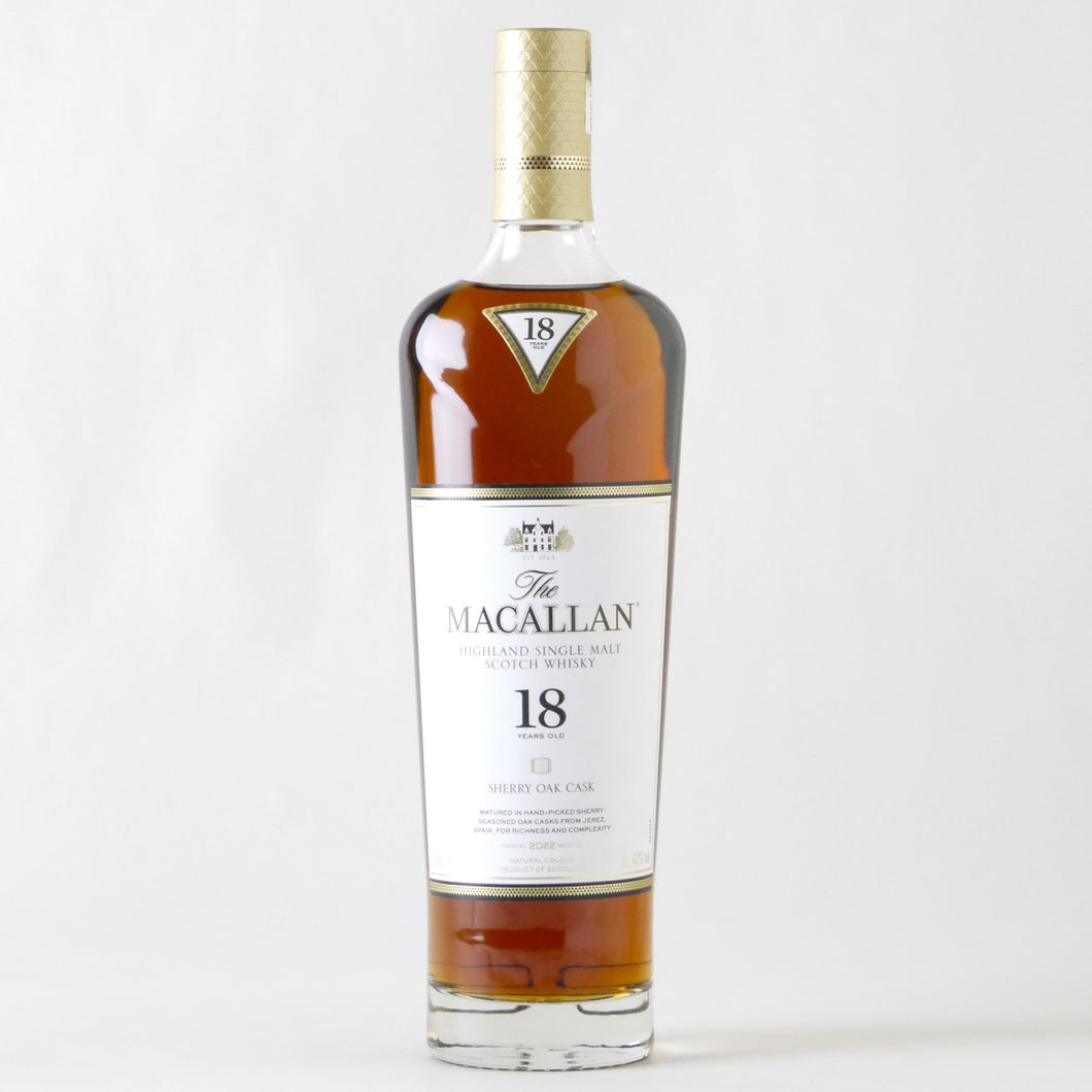 お一人様一点まで】ザ・マッカラン 18年 シェリーオーク【2022】※正規