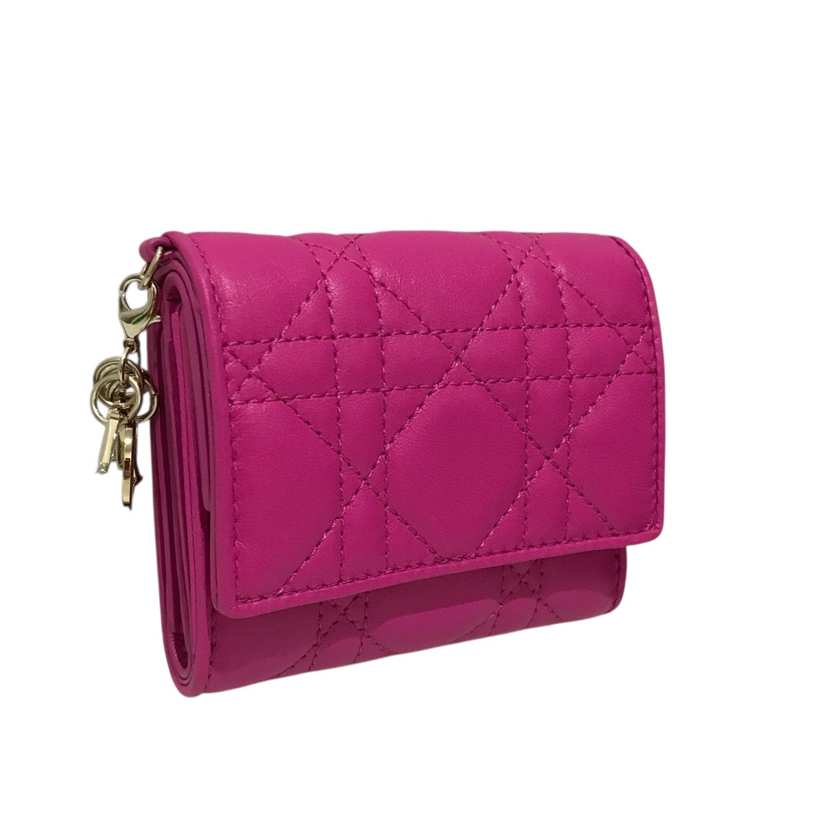 Dior ピンク レザー 三つ折り財布 【公式通販】