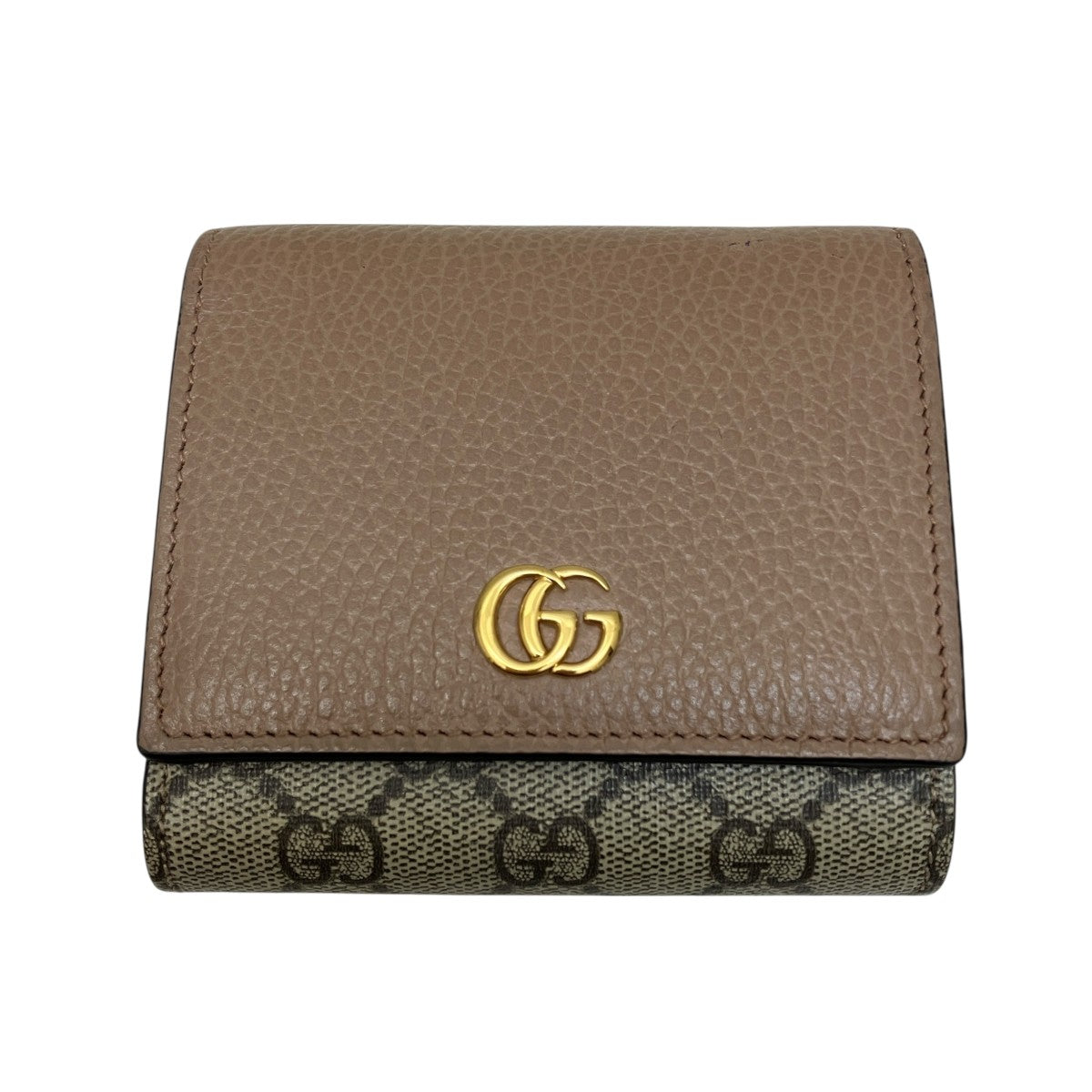 GUCCI(グッチ) ダブルG バイカラー ミディアム ウォレット財布598587