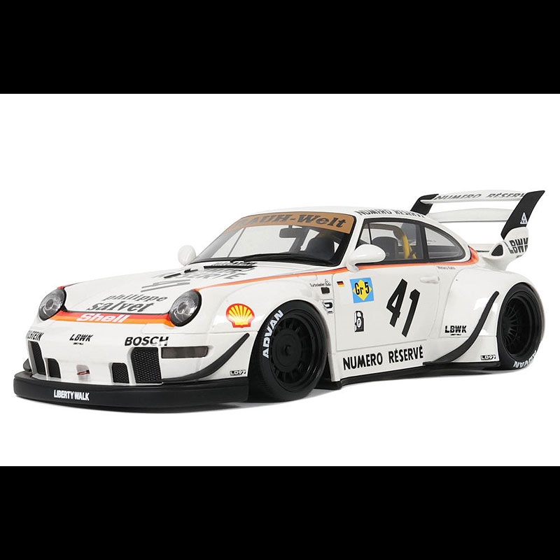 RWB 911 ホワイト ミニカー 1/18 Porsche 911 RWB Rauh-Welt Body-Kit